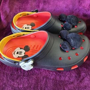 Disney Mickey Crocs With 3D Mickey Head On Front